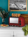 TOASTER CLASSIC COMBI 2/2 RED