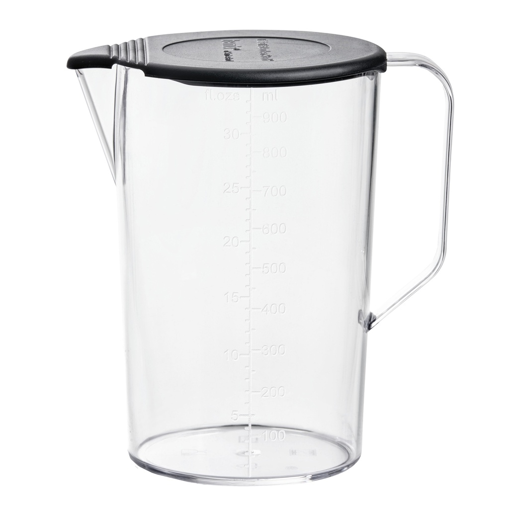 Maatbeker 1l met deksel