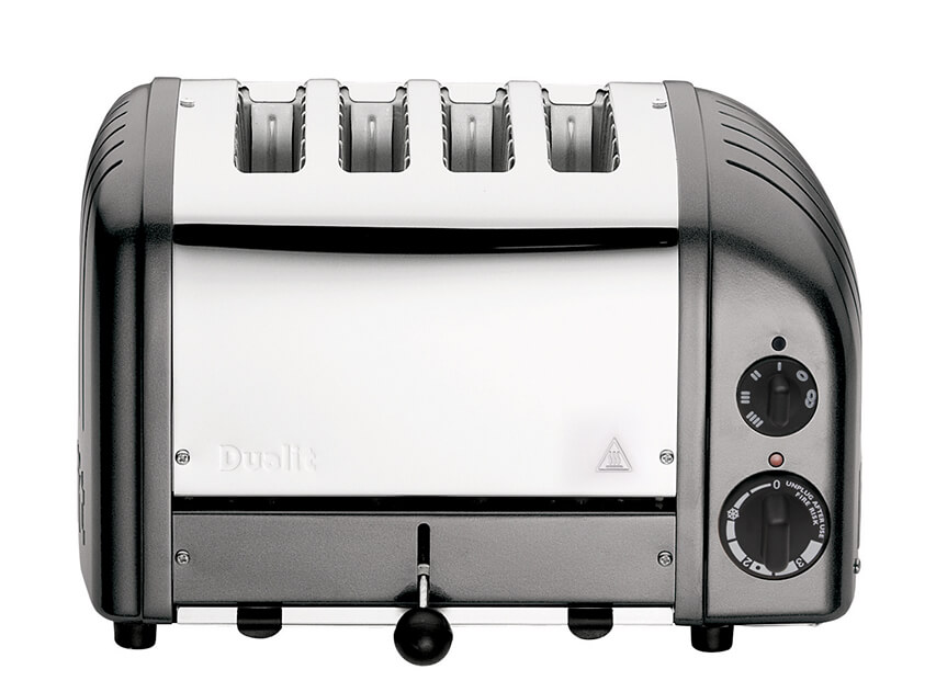 ​​Classic 4-Slot NewGen Metallic Charcoal Toaster