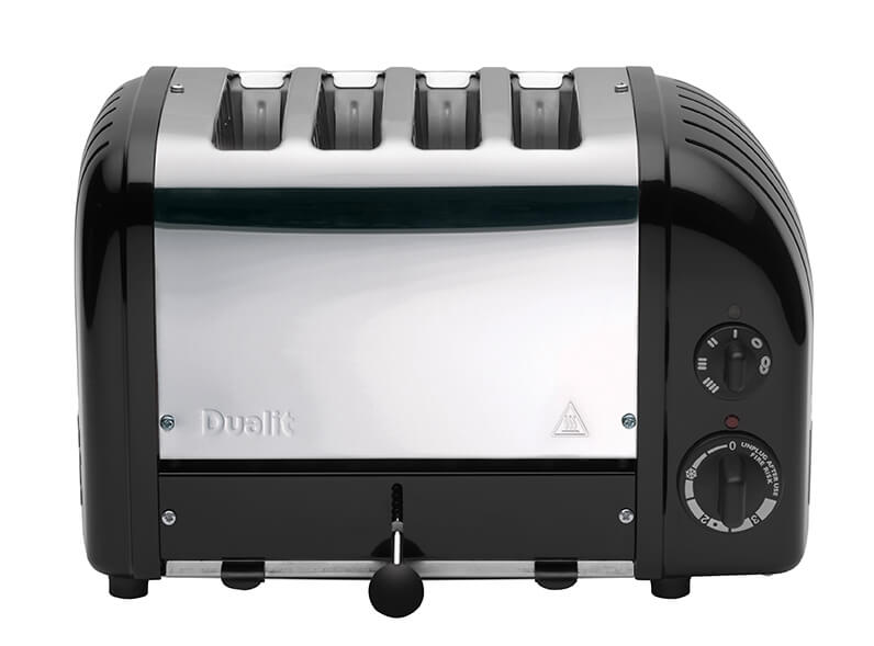 Classic 4-Slot NewGen Black Toaster