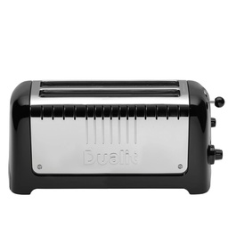 [DU46065] ​​​​Lite Long 2-Slot Gloss Black Toaster