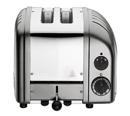 [DU27042] ​Classic 2-Slot Newgen Metallic Silver Toaster